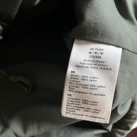 Alpha Industries Field Military Hooded Full Zip Jacket - Men's Size M - Green - Picture 10 of 14